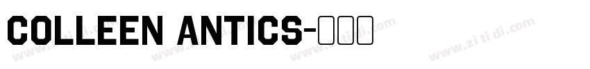 Colleen Antics字体转换